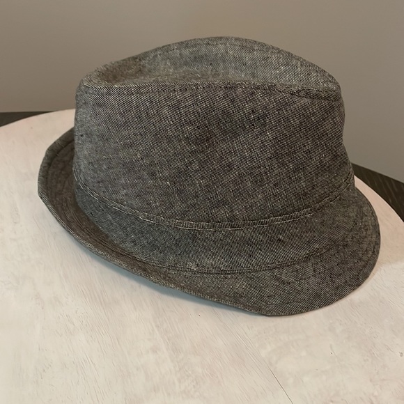 Linen and viscose gray hat - Picture 4 of 7